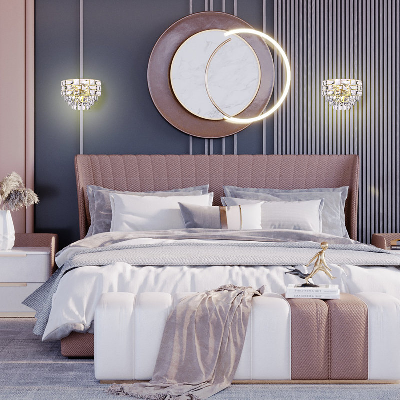 Luxuria Steel Flush Mounted Sconce