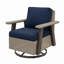 Ensemble de chaises d'extérieur pivotantes en osier avec coussins de 5 pouces-768458348