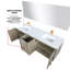 Ensemble de miroir de meuble-lavabo double 72 po x P 20 po Lancy-113289019