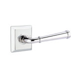 Merrimack Round Passage (Hall & Closet) Door Lever with Square Rosette
