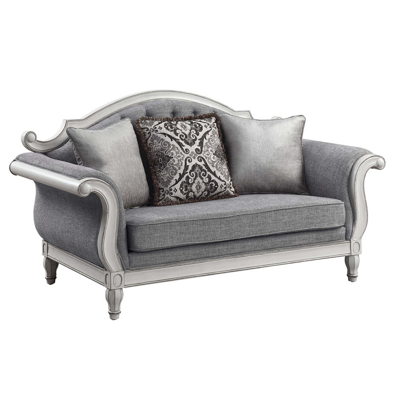 Causeuse en tissu Florian avec 3 coussins
