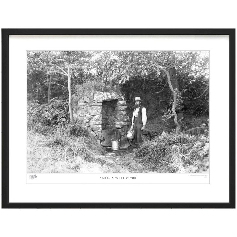 Sark, A Well C1900 by Francis Frith - Single Picture Frame Print, 40cm H x 50cm W x 2.3cm D