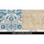 Tapis à motif floral ivoire / bleu Alessia-1362726002