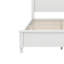 Lit plateforme double en bois Aalim et deux tables de chevet-961913358