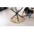 39” Round Dining Table [Metal Cross Legs] for 4, Mid-Century Kitchen Leisure Table for Apartment Living Room Space Saving-1640063424