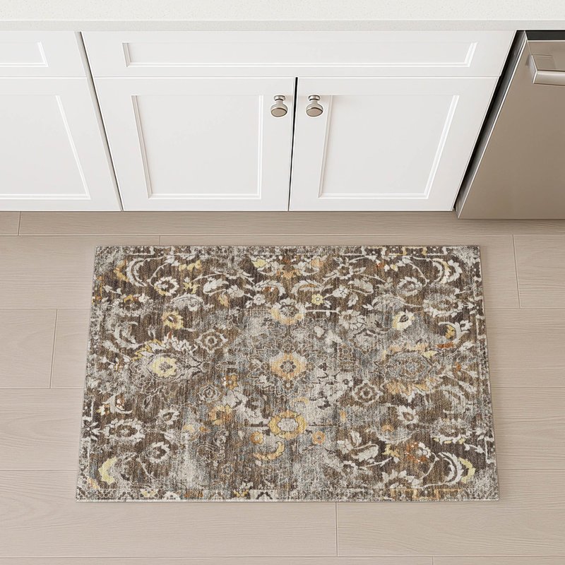 Machine Washable Indoor/Outdoor Chantille ACN2791 Global Rug, Brown, 2'6" x 3'10"