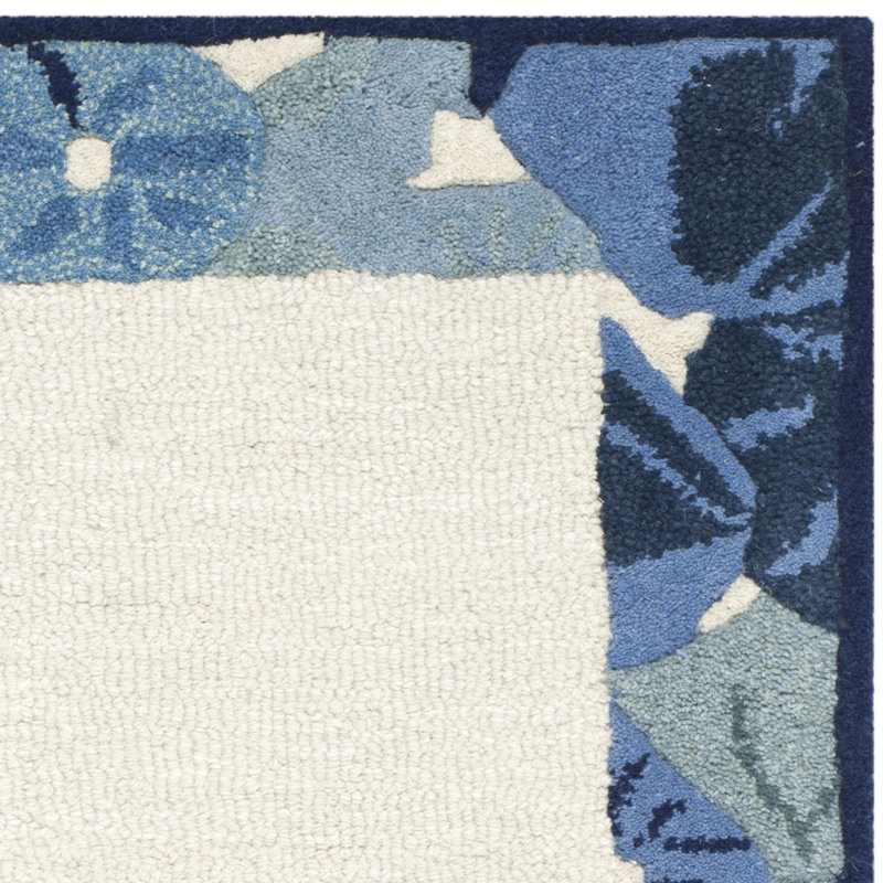 Tapis ivoire en laine / viscose touffeté à la main Coreatha Martha Stewart, Rectangle 9 pi x 12 pi