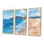 Toile avec cadre flottant or