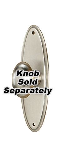 Metal Knob Backplate, Satin Nickel