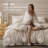 Bedsure 100% Washed Cotton Duvet Cover Oversized Queen Set -  Minimalist Cotton Beding Set For All Season（set of 3）-125402763-125402764