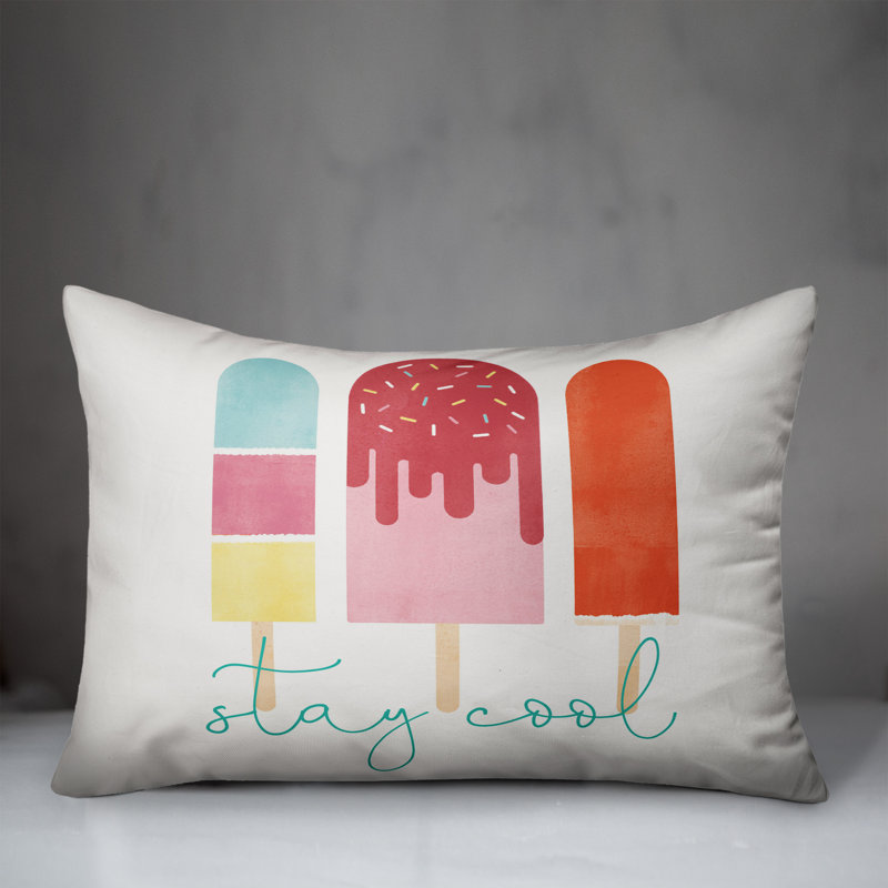  Stay Cool Popsicles Rectangular Pillow Cover & Insert