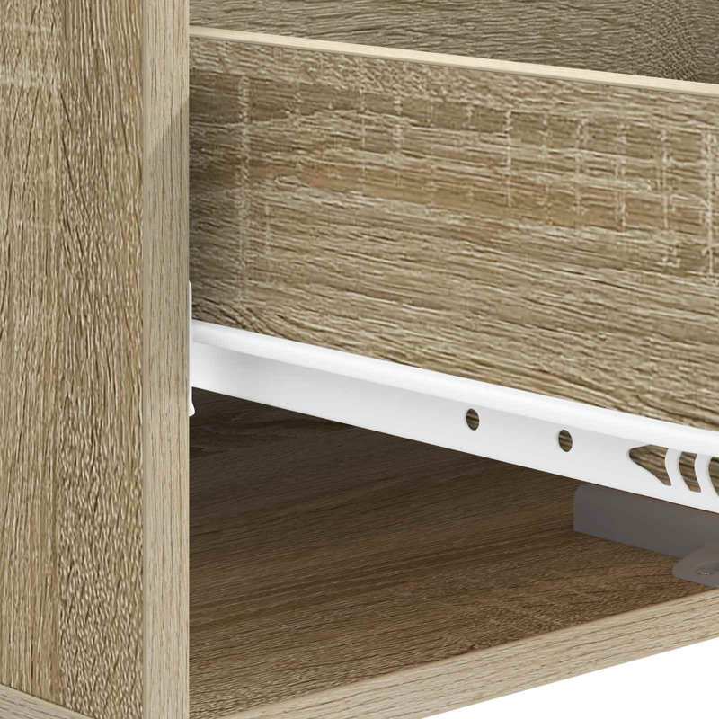 Coffee Table with Storage, 40cm H x 50cm L x 49cm W, Sonoma Oak