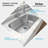 Sinber 31" x 18" Undermount Single Bowl Kitchen Sink with 18 Gauge 304 Stainless Steel Satin Finish