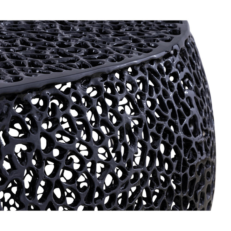 Table basse ovale, moderne et contemporaine, Noir