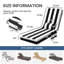 Coussin de chaise longue d'extérieur avec coussin et poche de l 26,5 po x P 80 po x H 6 po-2081331270-2094618450