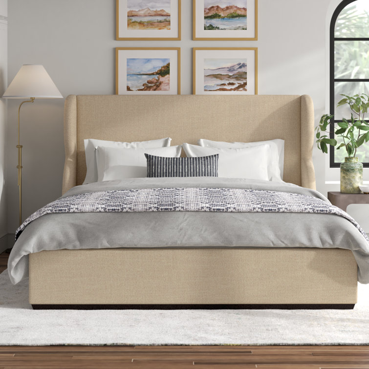 Abrielle Upholstered Scalloped Bed | Joss & Main