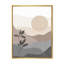 «Minimalist Mountain Landscape at Sunset - Floater Frame», impression sur toile-59540736-59540732