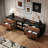 78.7"W Mid-Century Modern TV Stand with Drawers and  Cabinets-49870645