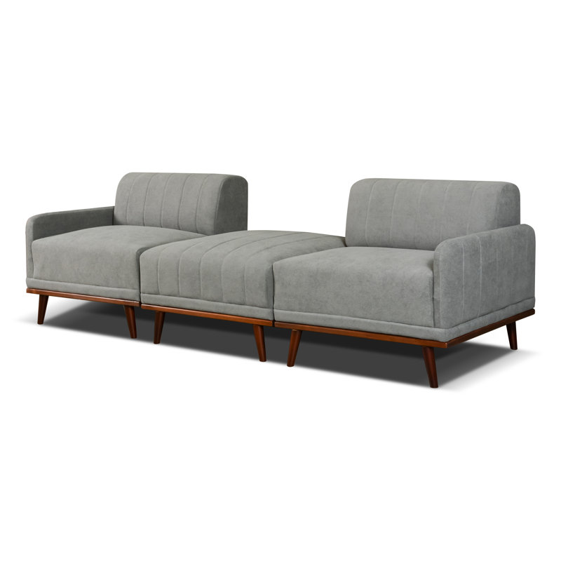 Philipstown Loveseat, Grey Polyester Blend