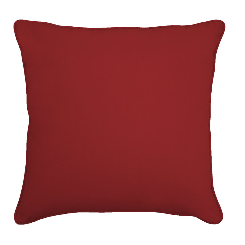 Sunbrella® Reversible Throw Pillow, Canvas Jockey Red Sunbrella® Canvas, 20" H x 20" W