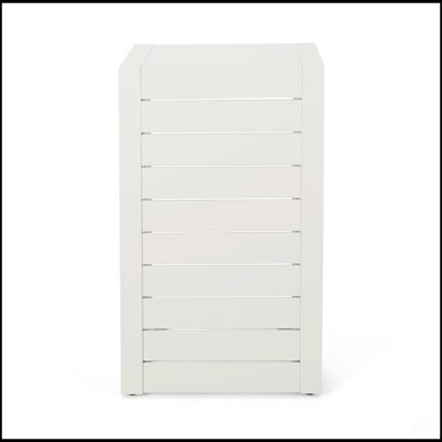 Cape Coral Aluminum C-Shaped Side Table, Modern And Durable For Outdoor Relaxation And Convenience.