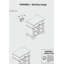 Table de chevet 1pc blanc antique