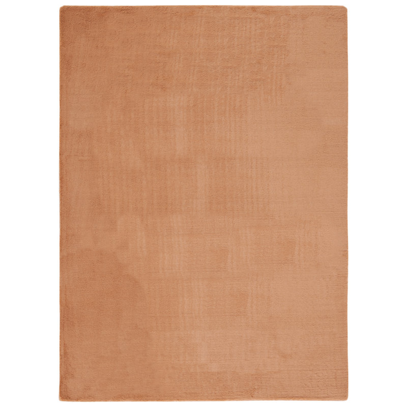 Tapis en fausse fourrure de lapin 500 brun, Rectangle 4 pi x 6 pi