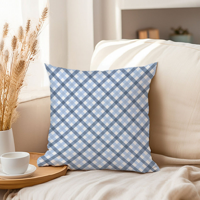 Blue Plaid VIII Modern