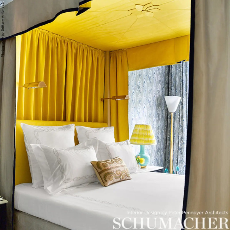 Incomparable Moire Fabric, Citron