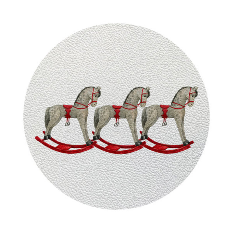 Vegan Leather Round Placemats