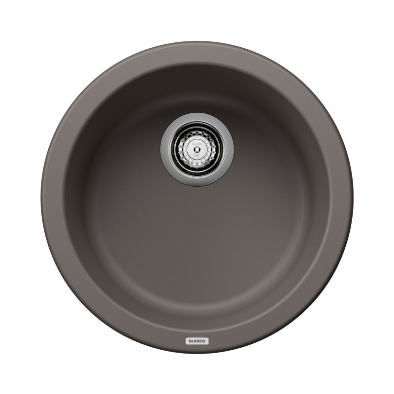 Rondo SILGRANIT 18" Dual Mount Bar Sink, Volcano Gray