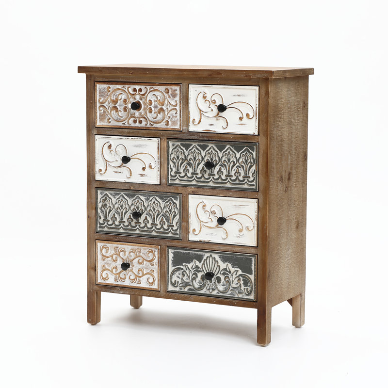 Quinlan 8-Drawer Apothecary Accent Chest 