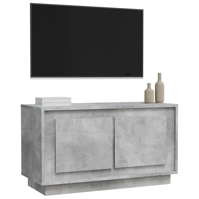 Hakon Unfinished TV Stand, Concrete Grey
