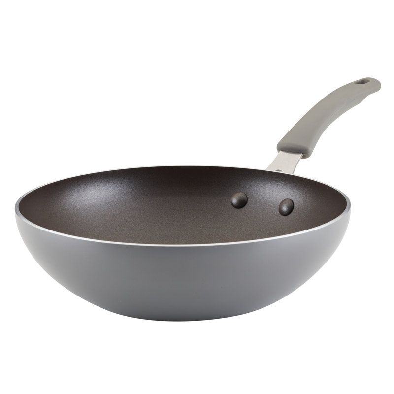 Rachael Ray Cook Create Aluminum Nonstick Stir Fry Pan, Gray