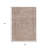3' X 5' Copper And Beige Abstract Washable Indoor Outdoor Area Rug