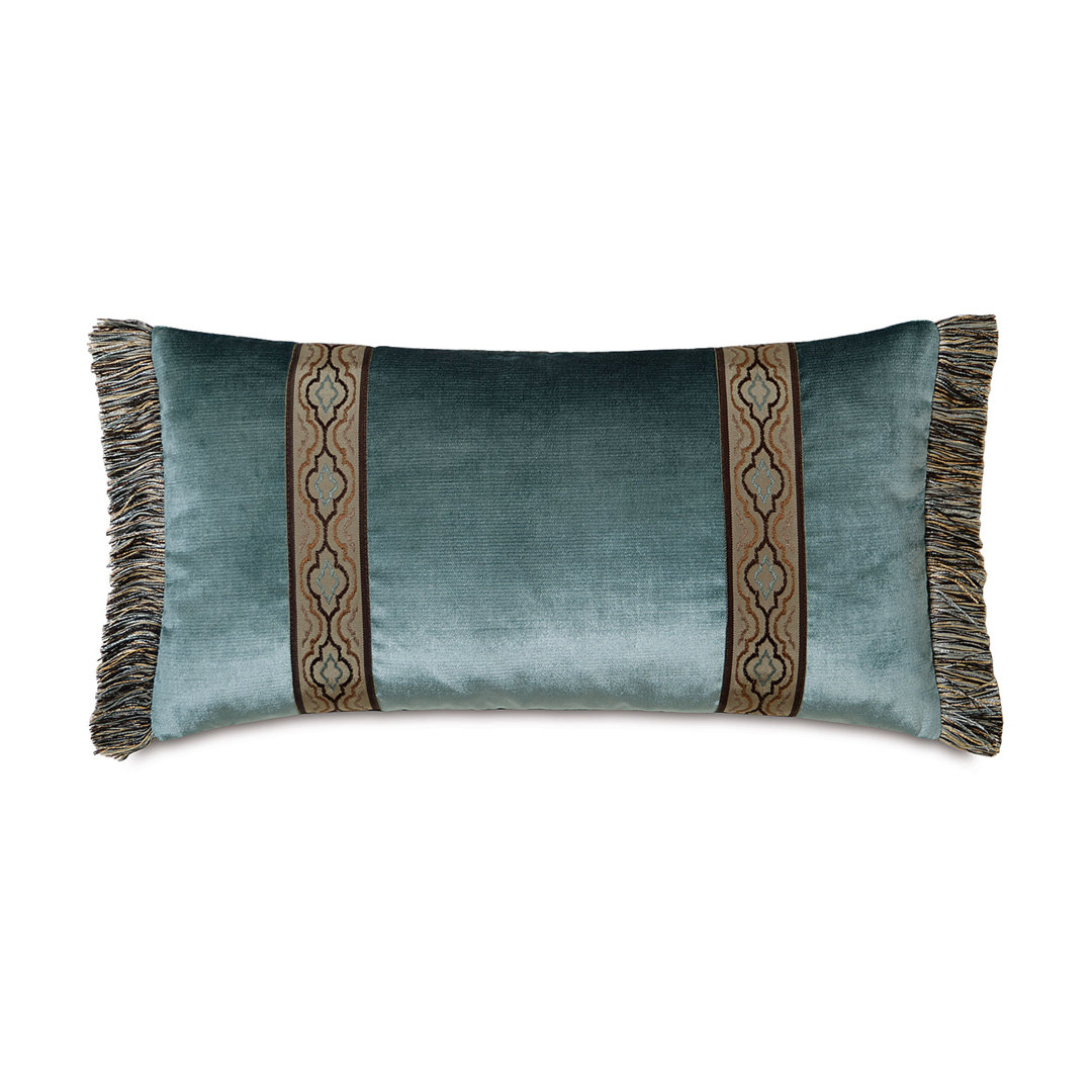 Monet Velda Ocean Border Down Lumbar Pillow Cover & Insert Eastern Accents