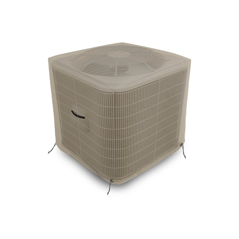 Heavy-Duty Waterproof Outdoor Air-Conditioner Cover, Durable & UV-Resistant Patio Square AC Cover, 22" H x 24" W x 24" D