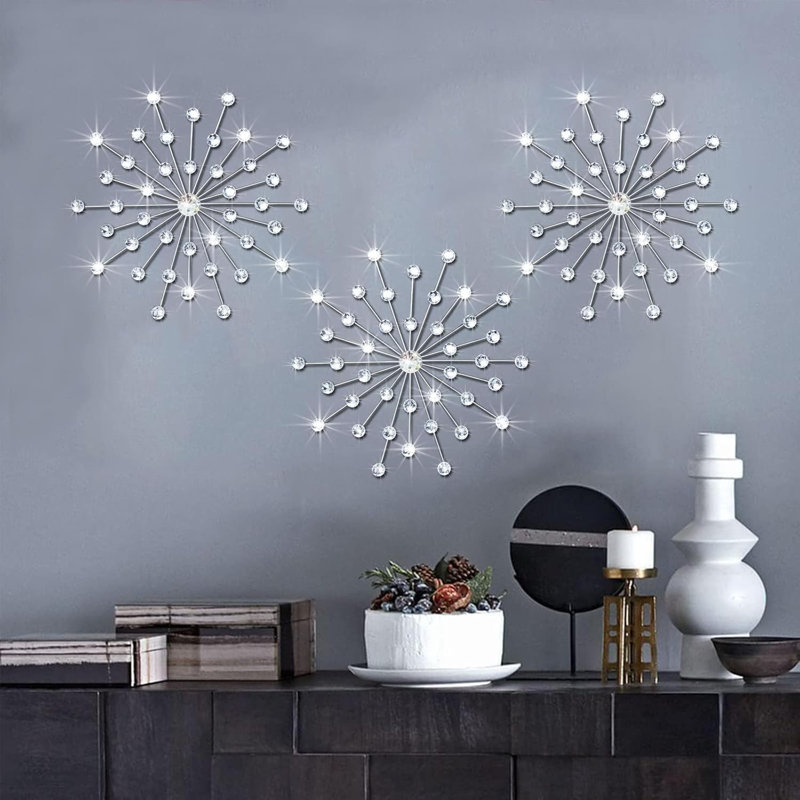 Silver Sunset Wall Decoration