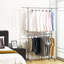 166 cm Adjustable Rolling Clothes Rack-254320205