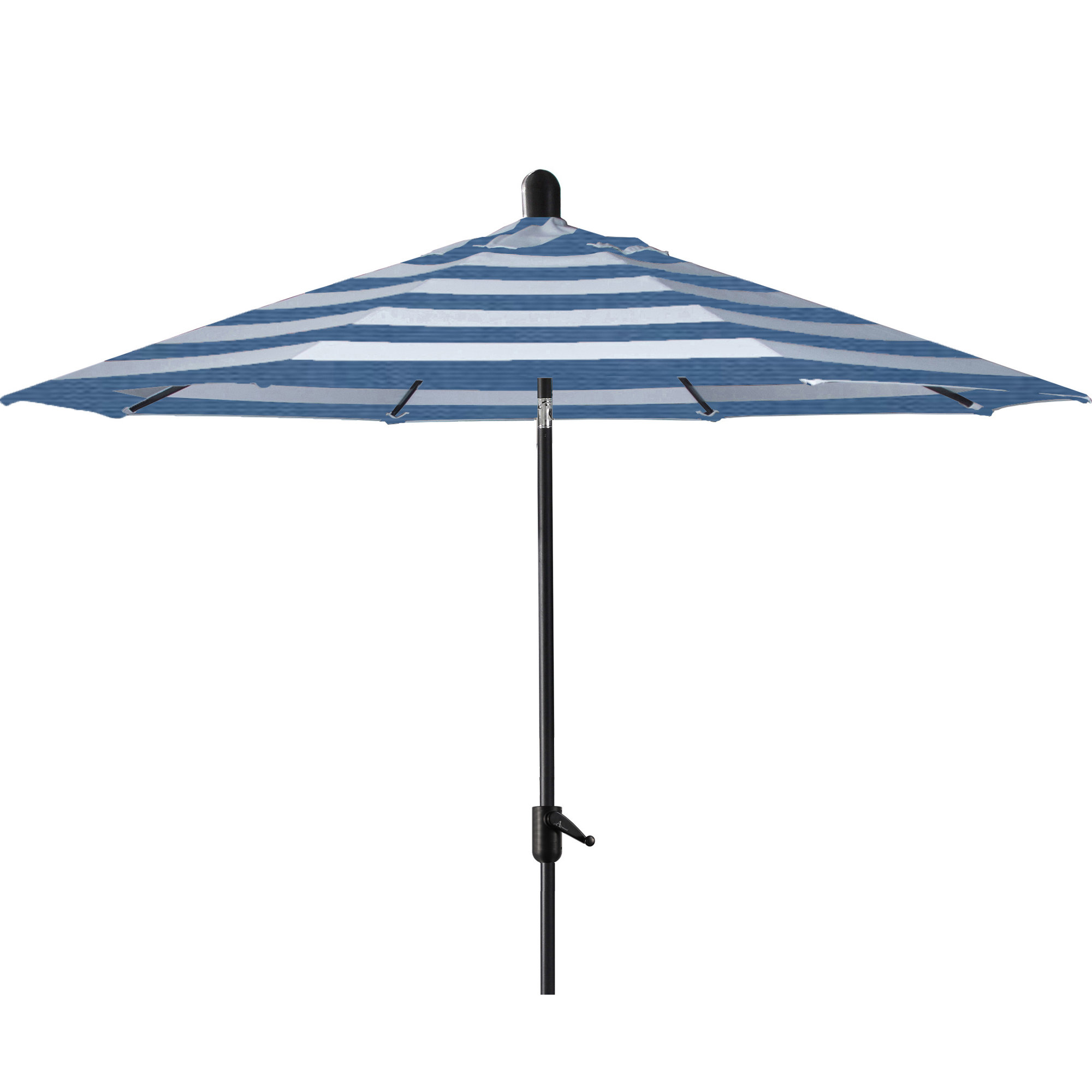 Natalie 8' 8" Market Sunbrella® Umbrella, Black Sapphire, Cabana Regatta Sunbrella®