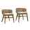 Keith Teak and Olefin Upholstered Dining Chair, Natural