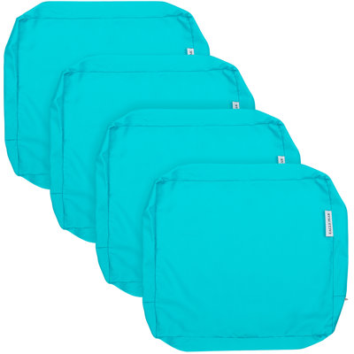 Housses de coussin de patio hydrofuges, bleu