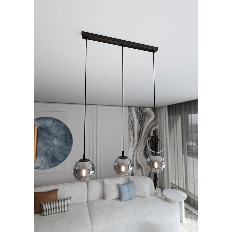Harley 3 - Light Sphere Pendant, Graphite