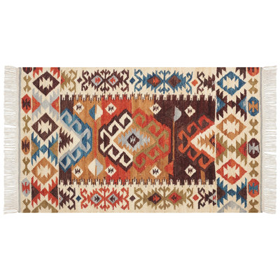 Shelstead Southwestern Wool Hand Woven Area Rug