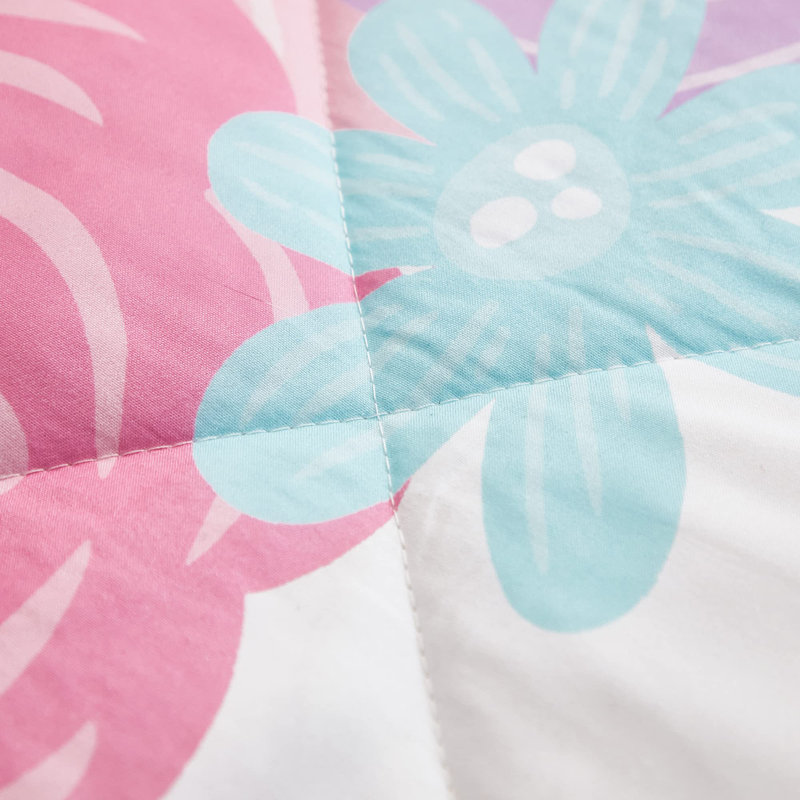 5-Piece Bed in a Bag, 3D Colorful Unicorn Bedding Comforter Sheet Set, Ultra Soft and Fluffy, Pink & Rainbow Color