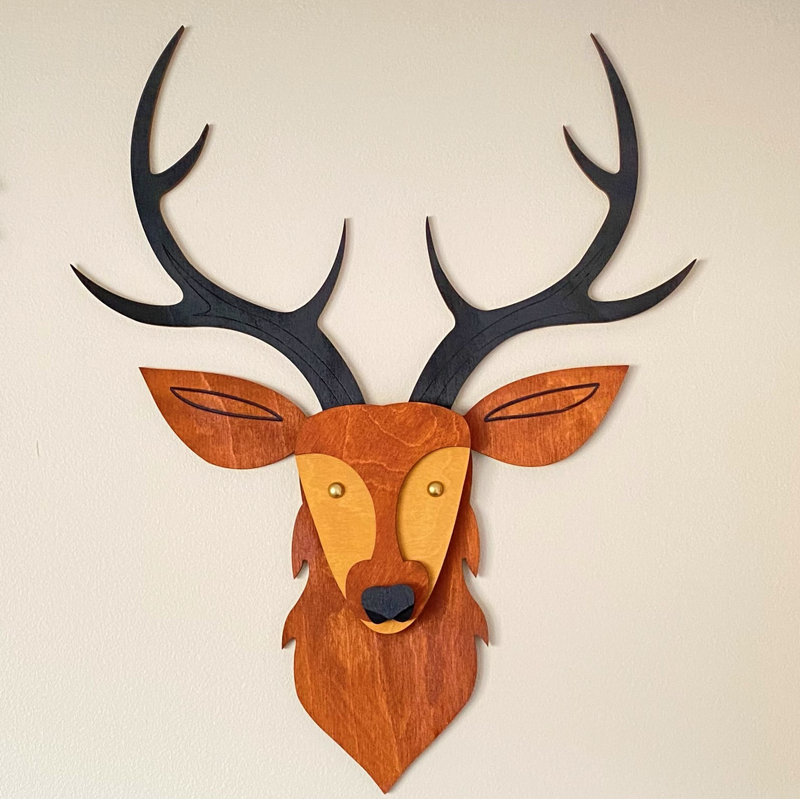 Décoration murale 3D cerf