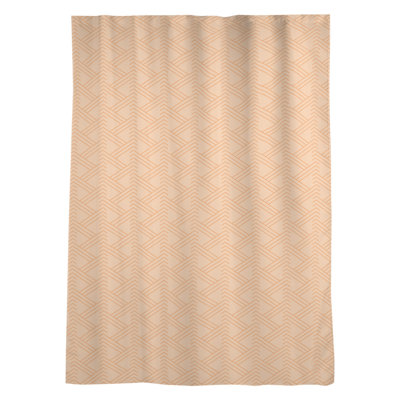 Panneau de rideau simple diaphane avec passe-tringle classique Zig Zag