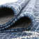 Blue Gitter Indoor/Outdoor Trellis Rug