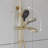 3-Function Exposed Shower System With Tub Spout, 10.8" Round Rain Shower Head & Handheld Shower-120234895