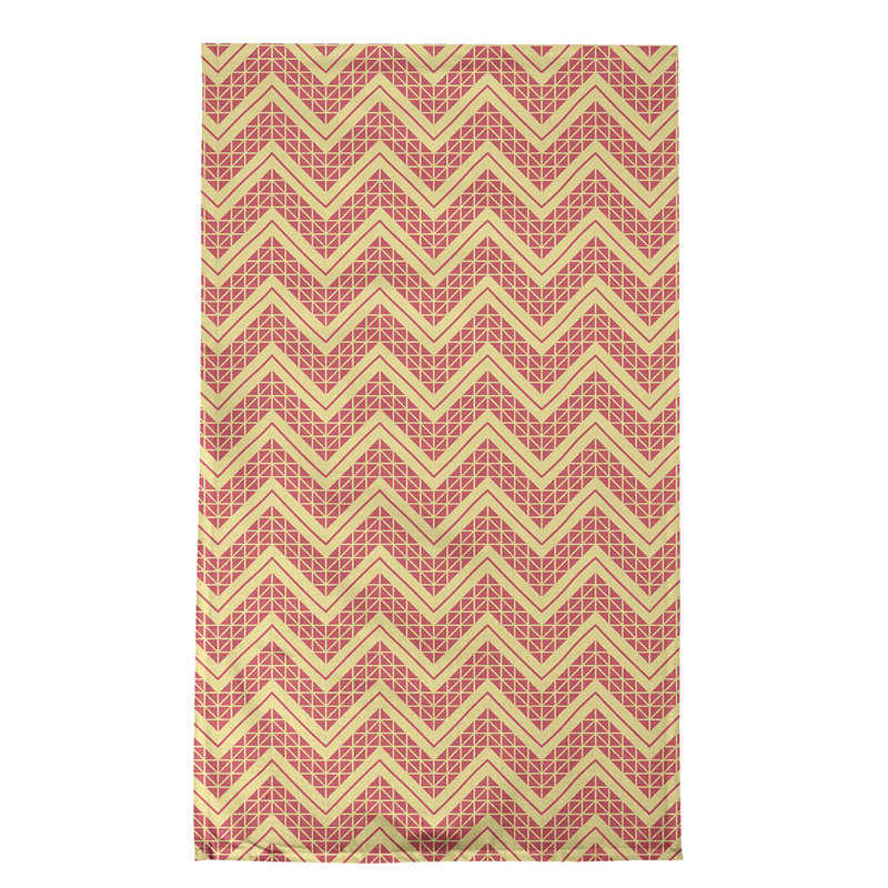 Stephenie Tea Towel Kitchen Towel, Light Fuchsia/Pink, Poly Twill